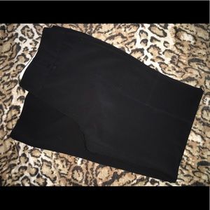 Sharagano Black Dress Slacks Fuller Leg Style